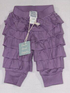 Lemon Loves Layette Ruffle Pants | Pima Cotton Boutique Baby | Size 0–3M